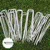 Goasis Lawn Picchetti da giardino zincati da 15,2 cm, graffette per erba artificiale, picchetti antiruggine per fissare recinzioni, barriera contro le erbacce, fili esterni per tende, teloni (50 pezzi)