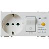 Vimar Serie piatto - Presa 2 poli + terra 16 A P30 + Magnetotermico Differenziale C16 Silver