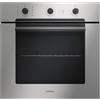 SCHOCK - Forno Industrial F609 con 9 Funzioni, 1 Griglia e 2 Leccarde | Triplo Vetro Porta Fredda; Easy to Clean; Inox con Manopole e Maniglia Nere Opache; Cavità XL 64 lt