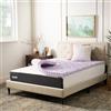 LUCID 5 coprimaterasso in memory foam con zone di comfort convolute e calmanti, per letto matrimoniale, colore: lavanda, 7,6 cm