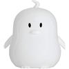Paulmann Pauleen 48042 Night Penguin Luce Notturna Pinguino per Bambini con Batteria LED Lampada per cameretta con Cambio di Colore in Silicone Senza BPA, Bianco