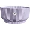 Elho vibes fold bowl 25cm vaso da fiori - Soft Lilac | Ø 24.9 x Alt. 12.1 cm | Adatto per interni | Plastica riciclata al 100%