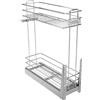 GTV Cestello Estraibile Cargo per Mobile da 150 mm, Chiusura Ammortizzata Soft-Close, 2 Ripiani in Acciaio, Finitura Cromata, Organizzatore Cucina
