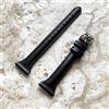 NICKSTON Bracciale In Pelle Elegante Slim Nero Per Garmin D2 Air E D2 Air X10 - B20