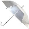 SMATI Ombrello grande Silver Metal Reflex - Solido; Diametro= 98cm; Apertura automatica; Ombrello per uomo/donna; Per 2 persone; Alla moda Silver Metal Reflex.