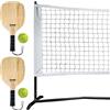 Franklin Sports Set di reti da pickleball da esterno portatile, 2 pagaie + 2 palline da pickleball