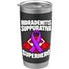 Hidradenitis Suppurativa HS Awareness Hidradenitis Suppurativa Superhero HS Consapevolezza Bicchiere termico in acciaio inox doppia parete