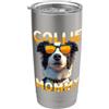 Regalo per papà amante del Border Collie Border Collie Daddy Cani Festa del papà Collie Papà Bicchiere termico in acciaio inox doppia parete