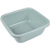 Homéa, Carree - Bacino in plastica, 6 l, 30 x 30 x 12 cm, colore: blu ghiaccio