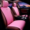 Red Rain Coprisedili universali per auto, in pelle, rosa, 2/3, coperti, 11 pezzi, adatti per auto/auto/camion/SUV (A-rosa chiaro)
