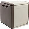 Art Plast BAULE PORTATUTTO cm 54 x 53 x H 57 - tortora/ecru - ARTPLAST