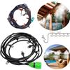 Mascia Kit nebulizzatore ad acqua nebulizzazione per gazebo ombrellone giardino 10M