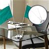 Silver Metal Desk Flag Pole Stable Base for Indoor Decoration and Desktop Flags