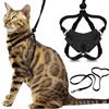 Houdini Imbracatura e guinzaglio per gatti a prova di fuga di nero grande