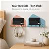 Supporto adesivo per ricarica di smartphone e tablet, per bagno - senza forare