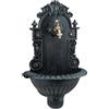 Relaxdays Fontana da parete Fontanella ornamentale 3,2 kg Alluminio Fontana murale