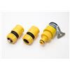 2 X Snap Fit Stop & Flow Thru & Multi Tap Connector Pacco Di 3 Fissaggi Per Tubo