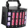 N-Gear DB42 100 W Proiettore Luci DJ 3 in 1 RGB UV Strobo con DMX512 | 256 LED RGB e 128 LED bianchi, apertura 135 gradi - 7 canali DMX, modalità automatica, musicale, master/slave e dimmer