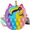 INCA Bolso Cruzado Silicona Pop-It Unicornio, soluzione versatile per diverse esigenze, adatto a chi vuole semplificare la propria routine, set da 1 pezzi studiato per inserirsi con naturalezza nello stile