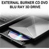 Topteng Ultra Slim Burner External USB 3.0 Player DVD CD BD Recorder Drive T9