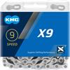 KMC Catena X9 Unisex 114 Link Silver