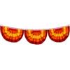 Bandiera Festiva in Tessuto con Motivo Candy Corn per Halloween, per veranda