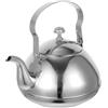 Silver Stainless Steel Tea Pot with Filter Practical Kitchen Water Kettle