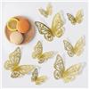 48pcs 3D Muro Farfalla Decorazione 4 Stili 3 Misura Insect Motivo Per Casa Nuovo