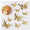 48pcs 3D Muro Farfalla Decorazione 4 Stili 3 Misura Insect Motivo Per Casa Nuovo