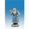 KDE-Kunstgewerbliche Drechslerei Ellmann Omino Fumatore Peter Altezza 16 CM Nuovo Figura Rauchmann Räuchermännel Legno