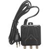 ALIMENTATORE PER ANTENNA AMPLIFICATORE TV DIGITALE TERRESTRE 2 USCITE 12V 300mA