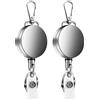No 2Pcs un Scomparsa ID Badge Cordino Nome Tag Porta C8538