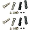 No 2X per D12 1/10 RC Parti di Aggiornamento per Auto Metallo 5mm Ruota Ante2650