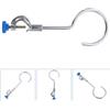 Adjustable Flask Support Clamp Silver Iron Ring Holder for Laboratory Teaching
