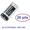 Panasonic 20 Batterie PANASONIC CR123 DL123 CR17345 LITIO 3V x softair allarme antifurto
