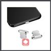 Tappo Anti Polvere Protezione Dock Carica Lightning per iPhone Argento