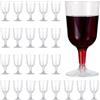 CALICI IN PLASTICA RIGIDA LAVABILI 48 PEZZI 180ML ELEGANTI RESISTENTI RIUTILIZZA