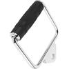 Durable Steel Pulldown Handle for Cable Machines Silver Fitness Accessory