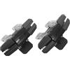 Black ABS Metal Phone Game Handles Durable Gaming Accessories 2Pcs Set
