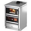 Cadel Cucina legna 6,2kW KOOK 60 4.0V Inox 4 stelle (60x60x85cm)