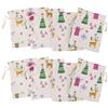 10 Pcs Borsa Con Coulisse Sacchettini Juta Piccoli Piccola Di Stoffa Custodia