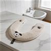 Comodo Copri Sedile per wc Lavabile Peluche Scaldabagno per Uso per freddo
