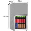 per mini Copri Frigo da Impermeabile con Doppia e Tasche Portaogget