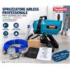 makota Spruzzatore Airless Professionale per Verniciatura con Pistola e Tubo TM-APS-992