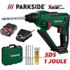 Parkside TRAPANO BATTENTE TASSELLATORE PARKSIDE 20V PABH 20-Li D4 SDS 1 JOULE BATTERIA 2A
