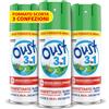 OUST 3in1 Spray Elimina Odori Disinfettante 3 Confezioni da 400ml Uccide il