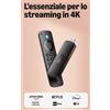 Amazon Fire TV Stick 4K SELECT StreamingUltra HD Wi-Fi 6 Telecomando Vocale Alex