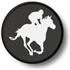 Non Di Marca Toppa Distintivo Toppa Stampa Termoadesivo Cavalier Cavallo Galoppo