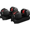 Yaheetech Manubrio Regolabile 15-in-1 Rapido Peso Regolabile da 2,5 kg a 24 kg Compatto