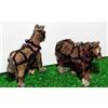 Langley 2 Cavalli Shire Con Imbracatura Kit Figure N Scale Langley A72